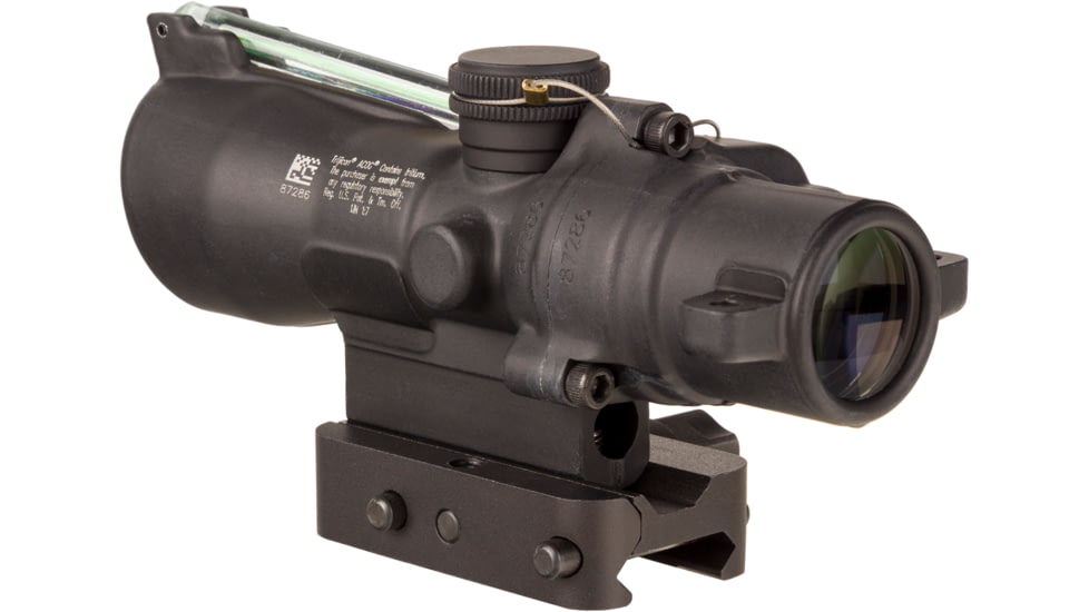 Trijicon XB Compact Dual Illuminated ACOG Crossbow Scope, 3x24 mm, 300-340 Fps, Green, Chevron Reticle, Matte Black, 400391