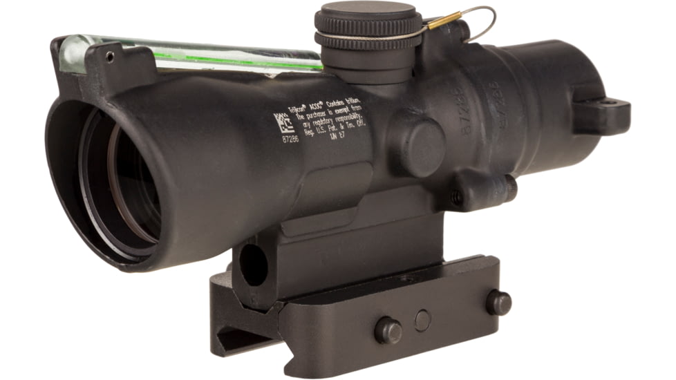 Trijicon XB Compact Dual Illuminated ACOG Crossbow Scope, 3x24 mm, 300-340 Fps, Green, Chevron Reticle, Matte Black, 400391