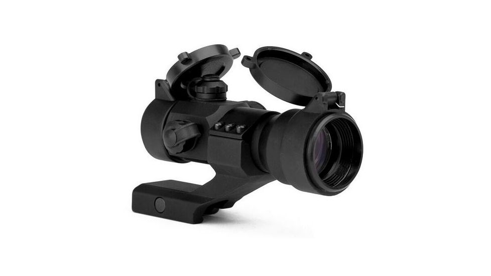 Trinity Force 1x30 Tri Illuminated Red/Green/Blue Dot Sight,Black w/Cantilever Mount DHCIR35B