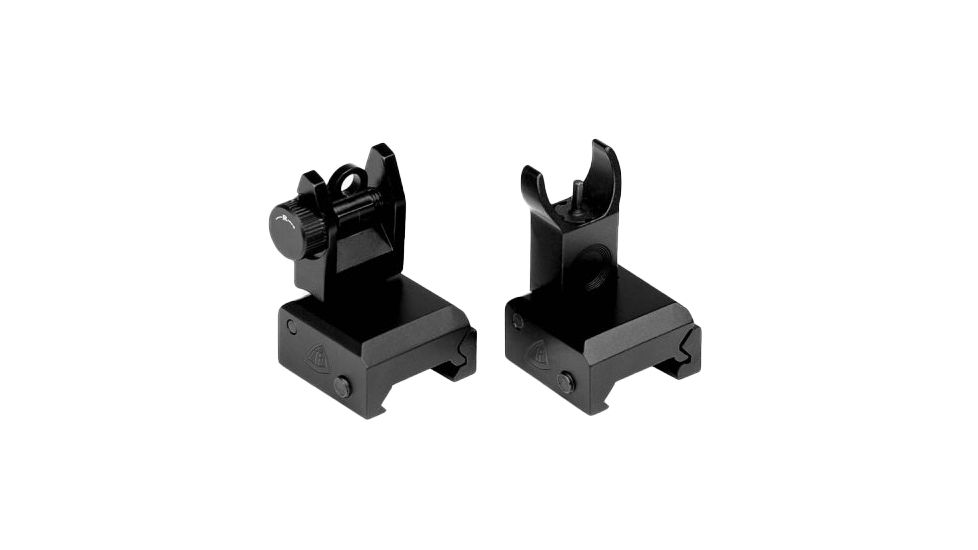 Trinity Force AR15 Flip Up Iron Sight, Black, Front and Rear Set, FS72, EDEMO1
