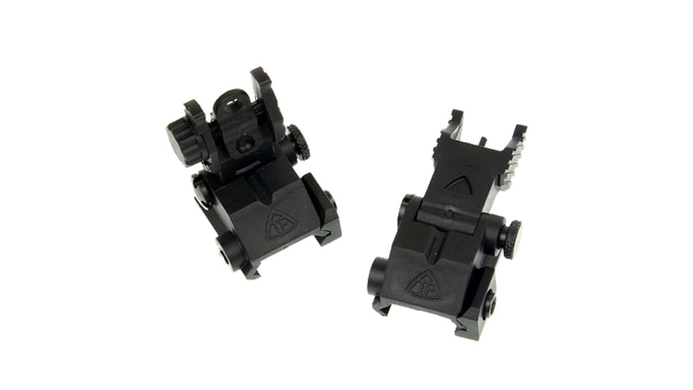 Trinity Force High Density Polymer Flip-Up Iron Sight Set, Black, OPF56