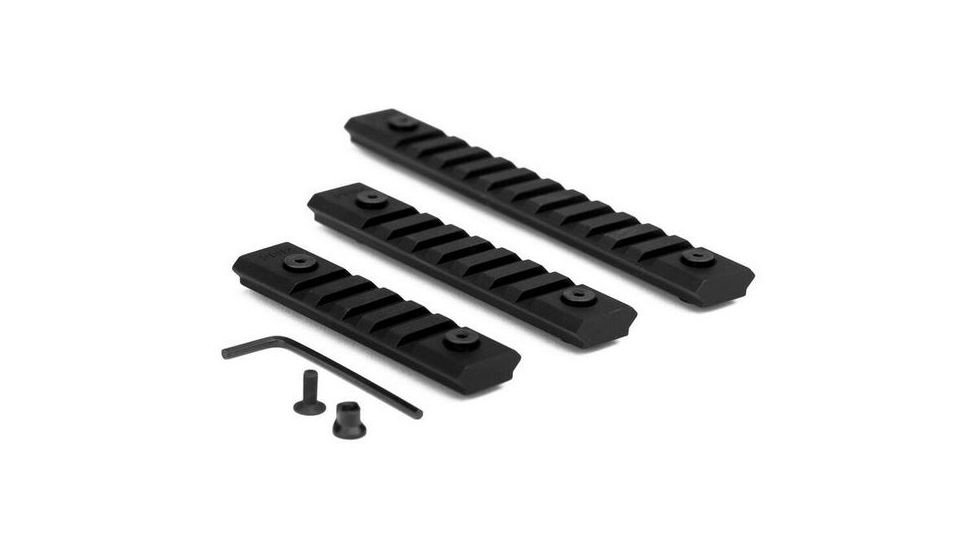 Trinity Force Keymod Rail Attachment Set,11/7/5 Slot Rail Adapters,Black KMSET