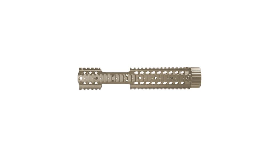 Trinity Force M4/AR15 Rifle-Lenth 12in. Free Float Quad Rail, Tan w/ Cutout YGM410S