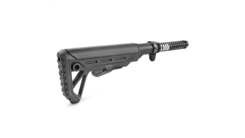 Trinity Force Surge Stock Kit, Mil-Spec, 11.25 - 14.5 inch, Locking Castle Nut/End Plate/Buffer/Spring/Receiver Extension, Black WT09B