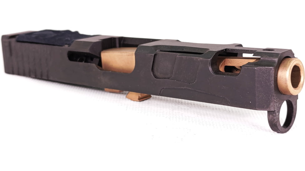 Trinity Nevada Deimos Slide Assembly, Glock 19 Gen 3, Gold TiN Slide &amp; Gold TiN Barrelcomp, Compact, DM139GGTT