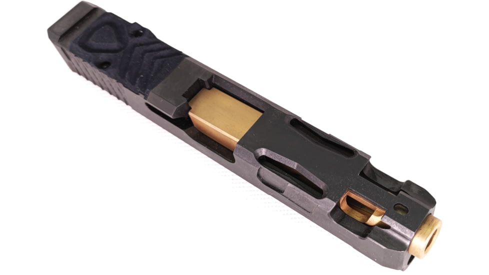 Trinity Nevada Deimos Slide Assembly, Glock 19 Gen 3, Gold TiN Slide &amp; Gold TiN Barrelcomp, Compact, DM139GGTT