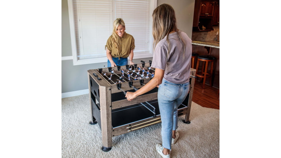 Triumph 56 in 4-In-1 Swivel Multi-Game Table, Wood grain, 45-6737W