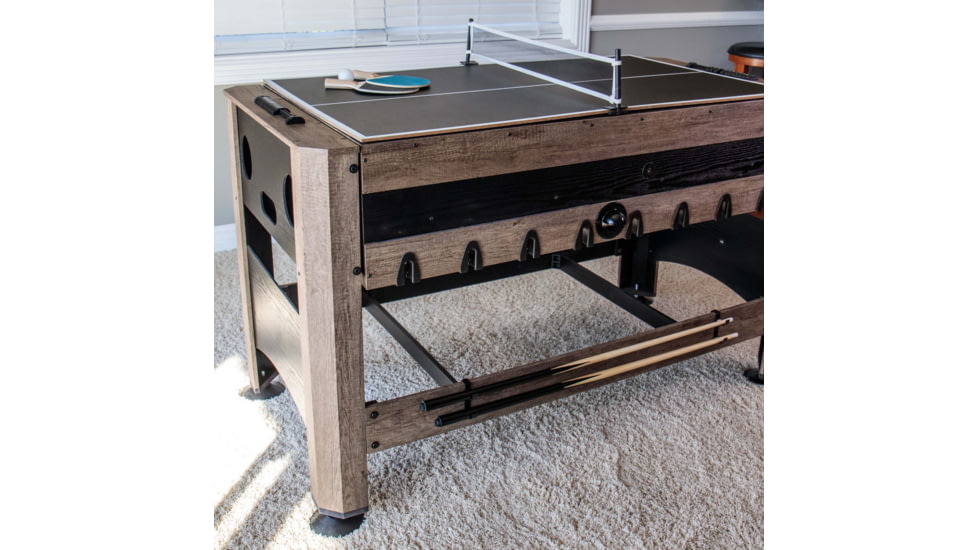 Triumph 56 in 4-In-1 Swivel Multi-Game Table, Wood grain, 45-6737W