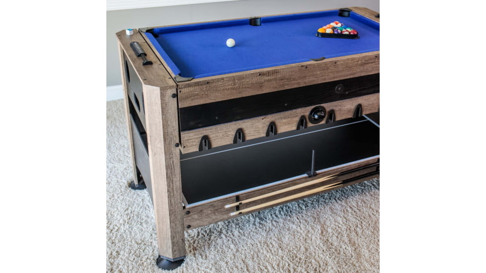 Triumph 56 in 4-In-1 Swivel Multi-Game Table, Wood grain, 45-6737W