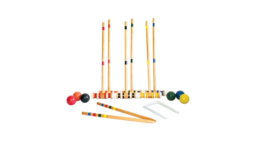 Triumph 6-Player Croquet Set, Wood / Multi colors, 35-7166