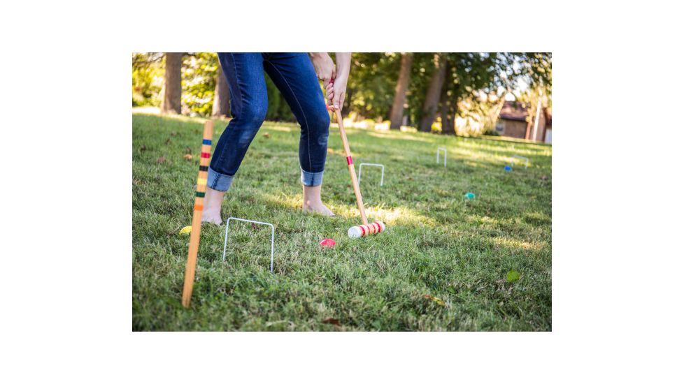 Triumph 6-Player Croquet Set, Wood / Multi colors, 35-7166