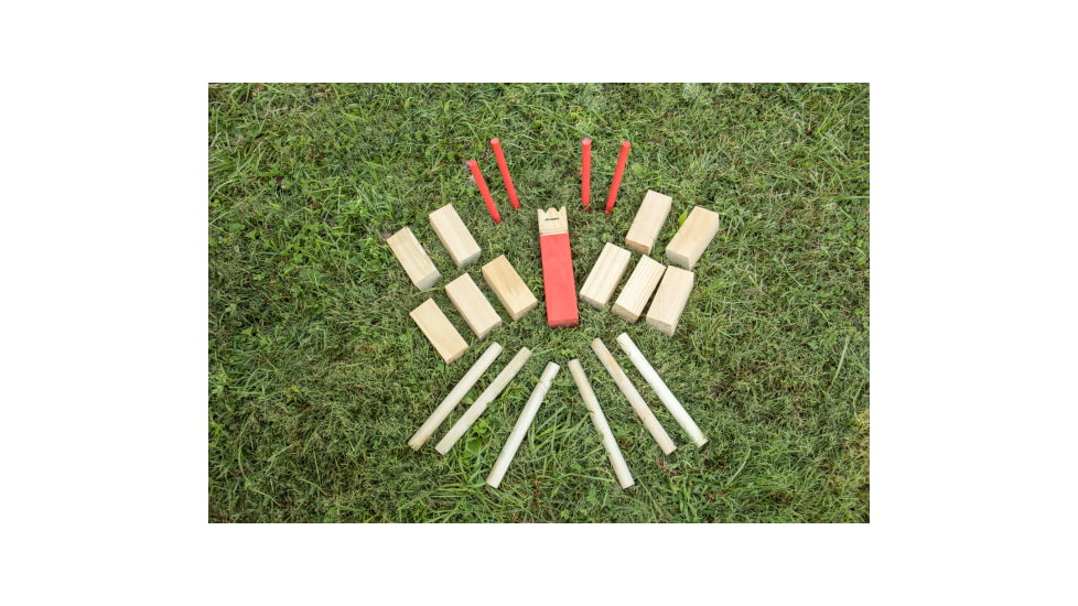 Triumph Kubb Game Set, wood tone / red, 35-7072