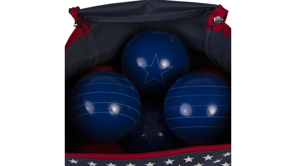 Triumph Patriotic Bocce Ball Set, 100mm, Red / White / Blue, 35-7125-3