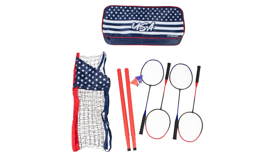 Triumph Patriotic Portable Badminton, Red / White / Blue, 35-7450-3