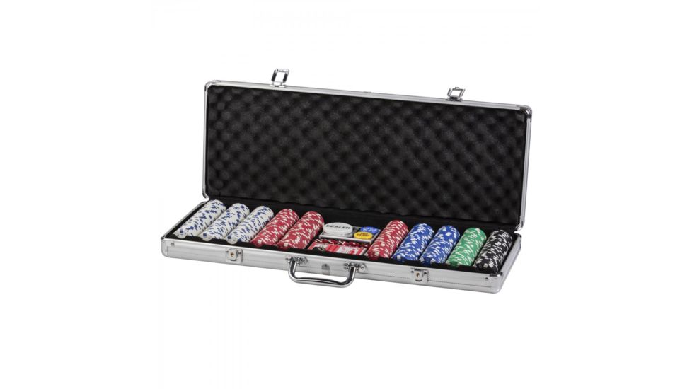 Triumph Poker Chips Set w/Case, 500 pc, Red,Black 66-0605