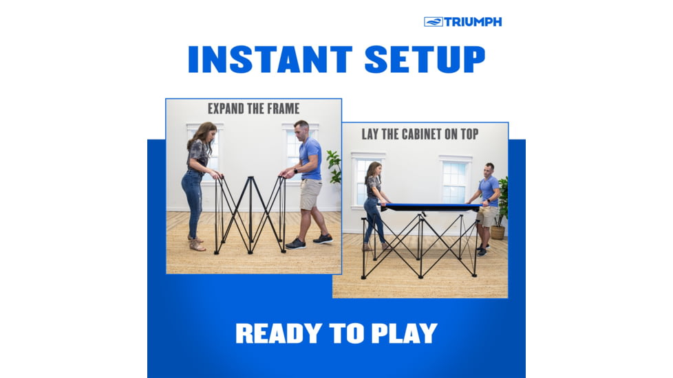 Triumph Pop Up Air Hockey Table, Blue, 45-5053W