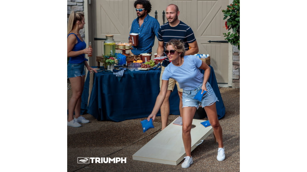 Triumph Slick n Stick Bean Bags, 16oz 6x6, Tub, 8 pack, Red / Blue, 12-0010-3