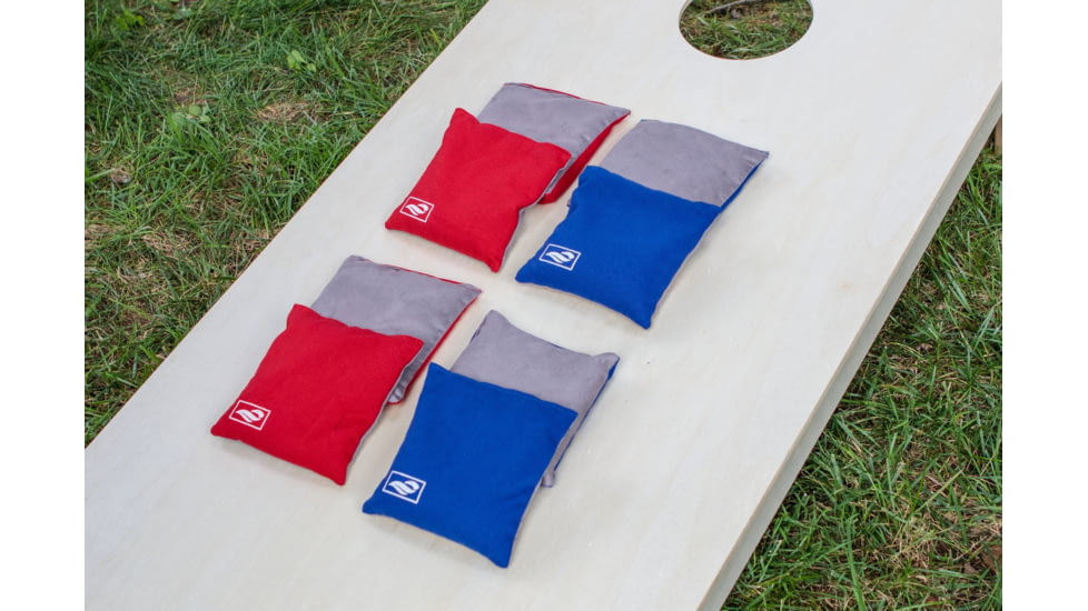 Triumph Slick n Stick Bean Bags, 16oz 6x6, Tub, 8 pack, Red / Blue, 12-0010-3