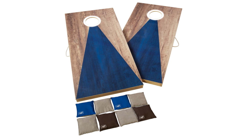 Triumph Triumph Led 2X4 All-Wood Cornhole Set, Blue/Grey, 35-8020-3