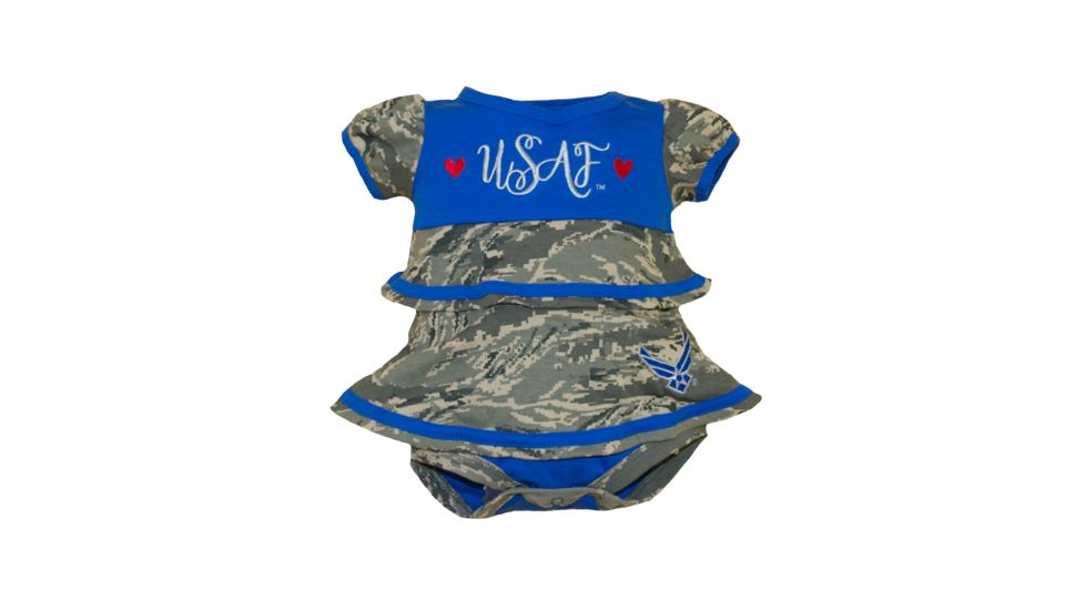 Trooper Clothing Air Force Infant Dress, Blue/ABU, 0/3 months 3606-3606- 0/3