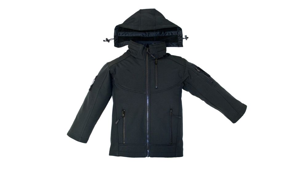 Trooper Clothing Black OPS Softshell Jacket, Small, Black, Small (6-8) 4006-S