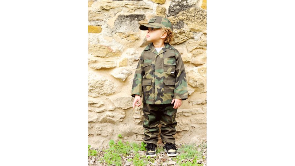 Trooper Clothing Classic BDU Camo Pant w/6 Pockets, Large, BDU Camouflage, Large 14-16, 100P-L
