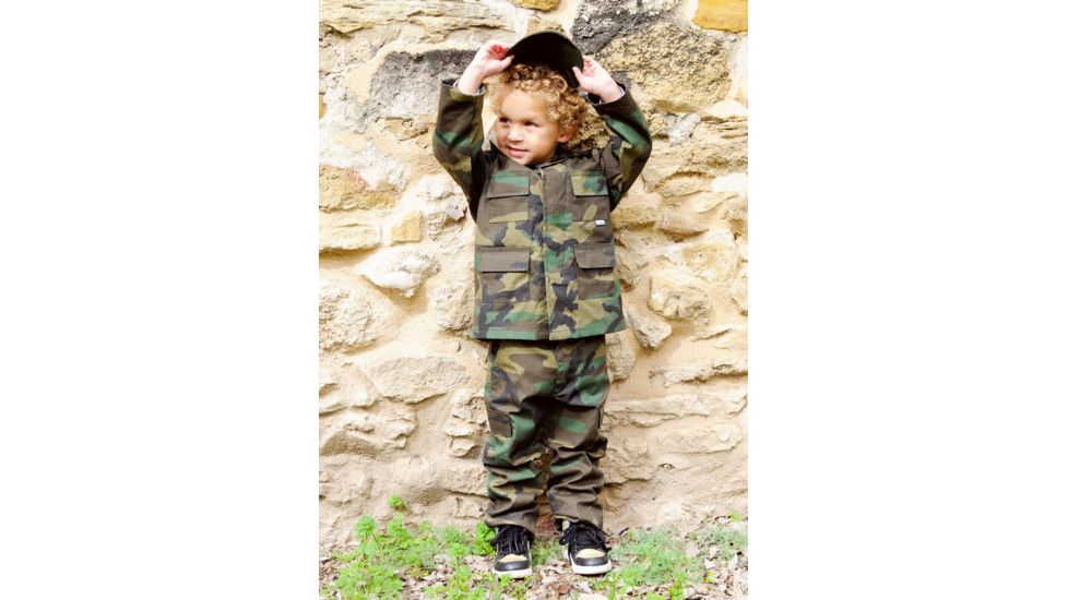 Trooper Clothing Classic BDU Camo Pant w/6 Pockets, Large, BDU Camouflage, Large 14-16, 100P-L