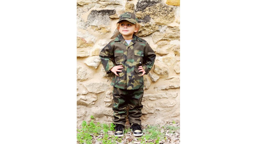 Trooper Clothing Classic BDU Camo Pant w/6 Pockets, Large, BDU Camouflage, Large 14-16, 100P-L
