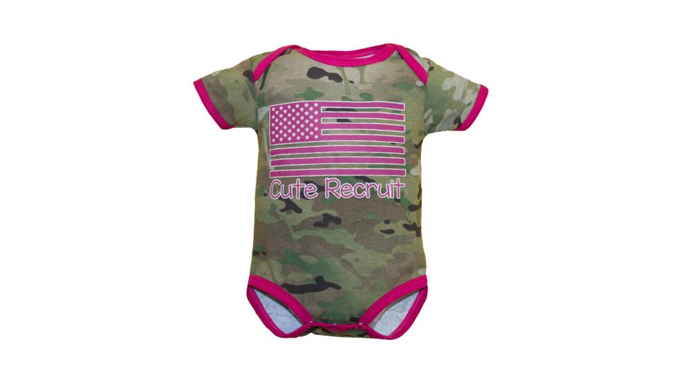 Trooper Clothing Cute Recruit Infant Onesie - Girls, Multicam, 0/3 months 2011-2011- 0/3
