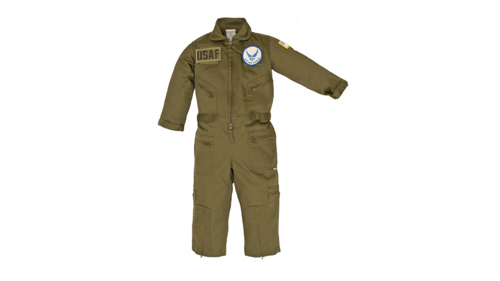 Trooper Clothing Flight Suit w/Air Force Logo and Patch, X-Small 1-2 400AF-XS