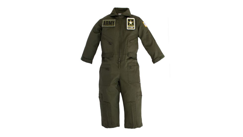 Trooper Clothing Flight Suit w/Army Logo and Patch, Large 7-8 400A-L