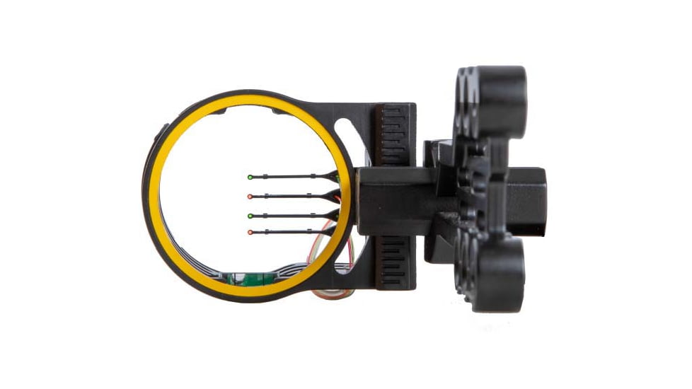 Trophy Ridge Fatal 4 Compound Bow Sight, 4 Pin, .019, Ambidextrous, Black, AS64