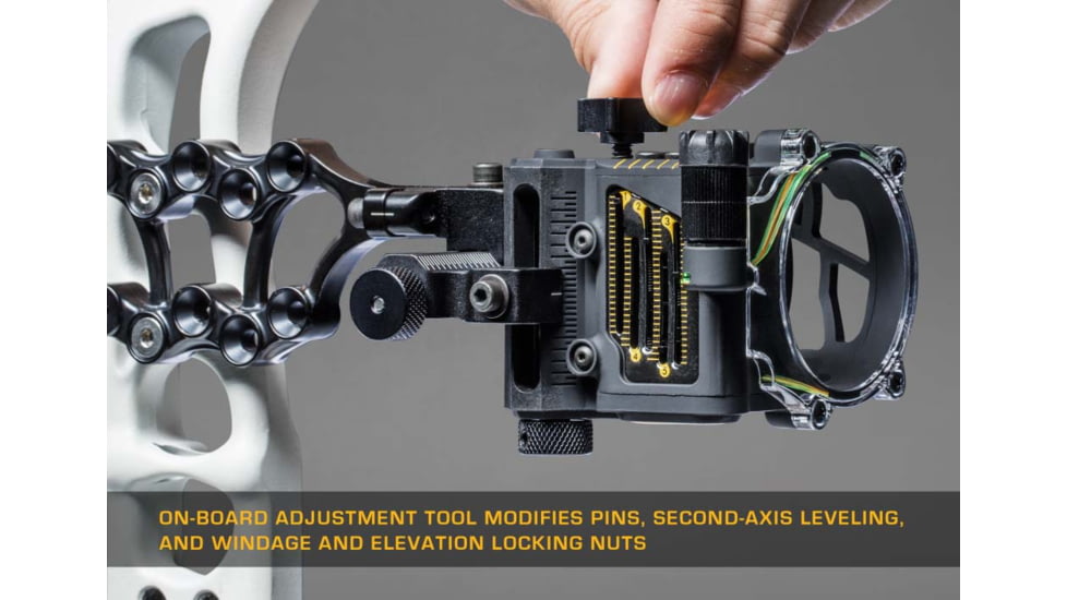 Trophy Ridge Fix Series Sight / 5 Pin / Right Handed / .019, Black, AS905