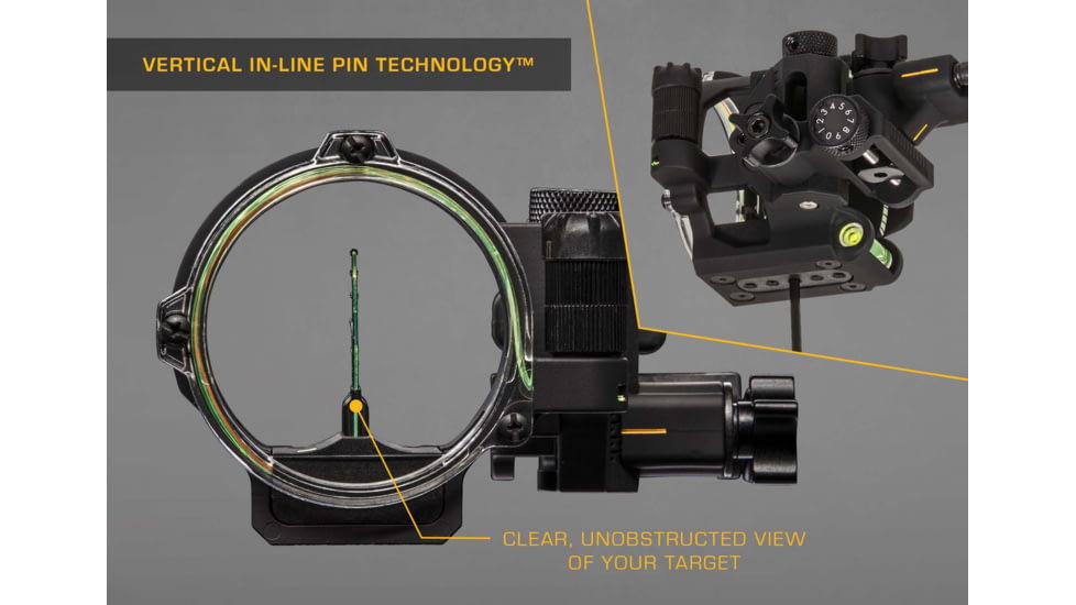 Trophy Ridge Peak Sight, Black 5 pin .019 LH, AS315L