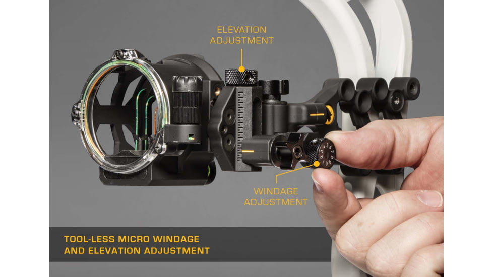 Trophy Ridge Peak Sight, Black 5 pin .019 LH, AS315L