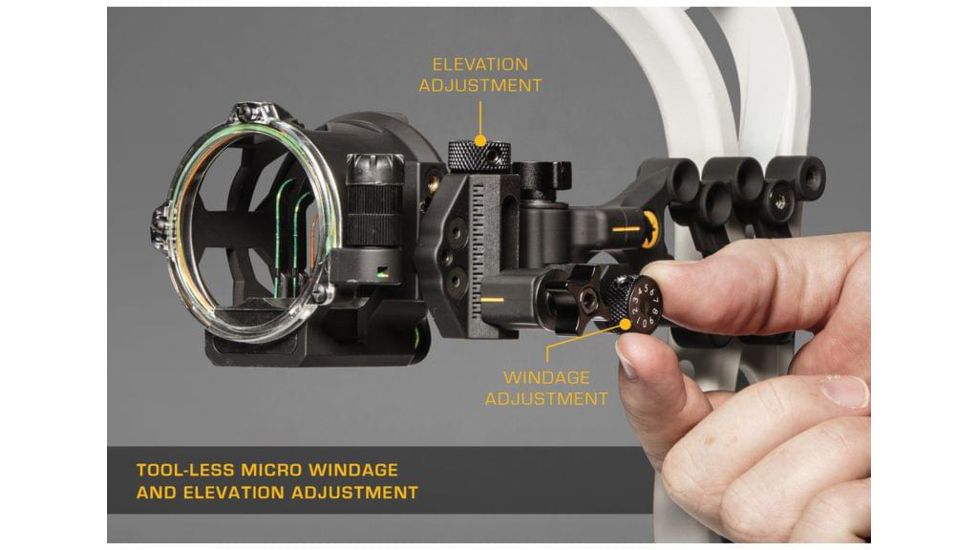 Trophy Ridge Peak Sight, Black 5 pin .019 RH, AS315
