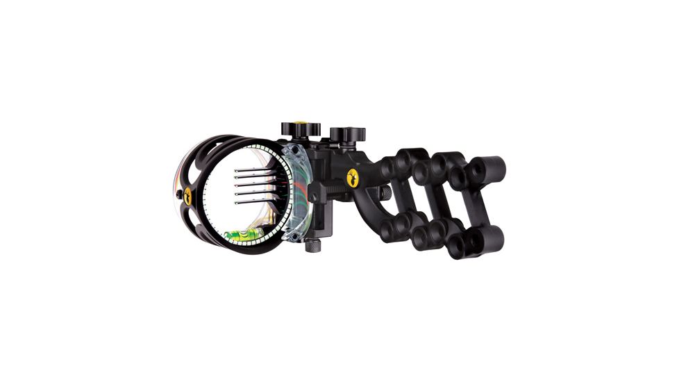 Trophy Ridge React-5 Bow Sight, 5-pin, .019 Rh, Black, AS805