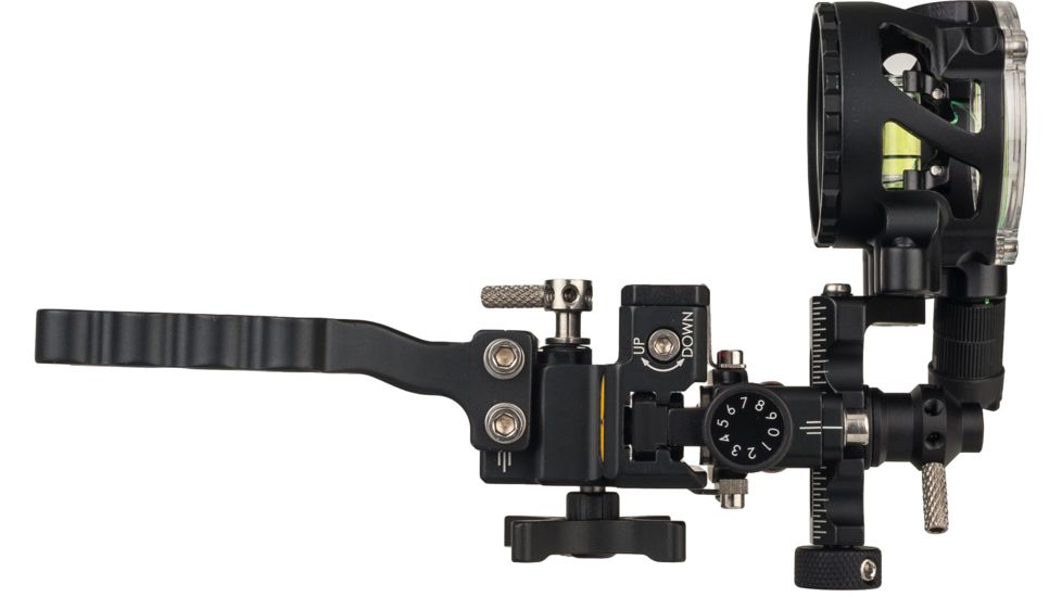 Trophy Ridge React Alpha 1-Pin Bow Sight, Right Handed, .019 inch, Shadow Finish, Black, AATS2011R19