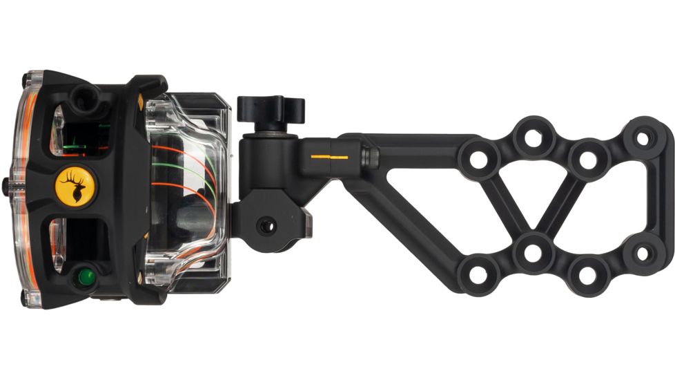 Trophy Ridge React H4 4-Pin Bow Sight, Right Handed, .019 inch, Horizontal, Shadow Finish, Black, AATS0014R19