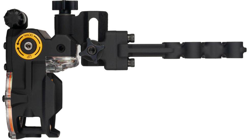 Trophy Ridge React H4 4-Pin Bow Sight, Right Handed, .019 inch, Horizontal, Shadow Finish, Black, AATS0014R19