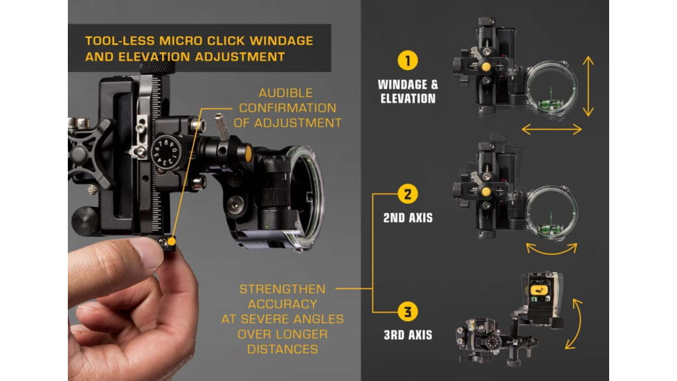 Trophy Ridge React One Pro, Dovetail Black 1 Pin .010 RH, AS701DTR10