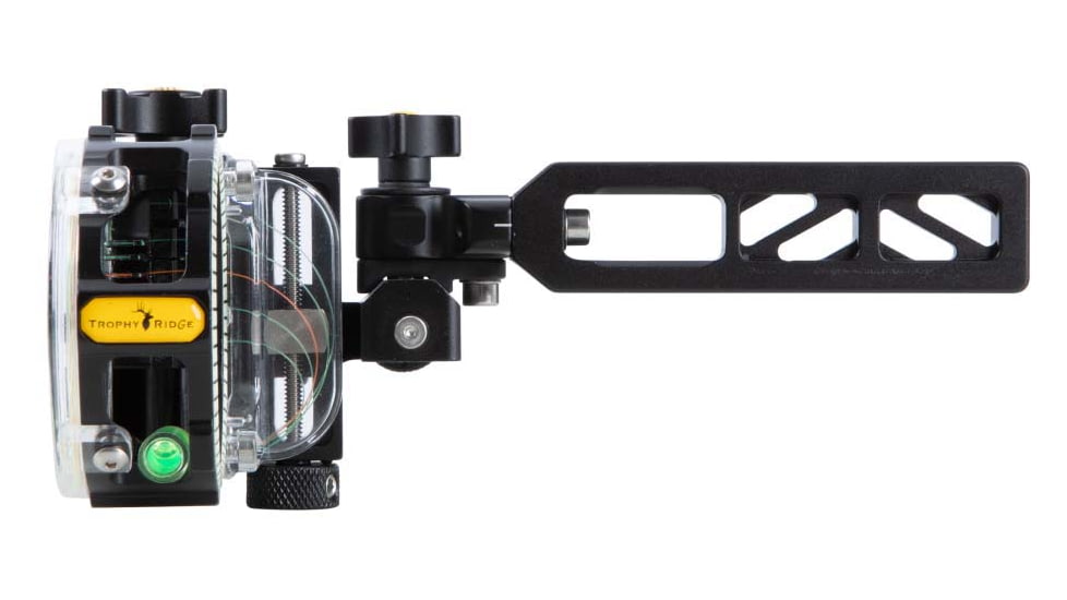 Trophy Ridge .019 React Pro Sight, 5 Pin, Right Hand w/Mathews Bridgelock, Black, AS825R19BL