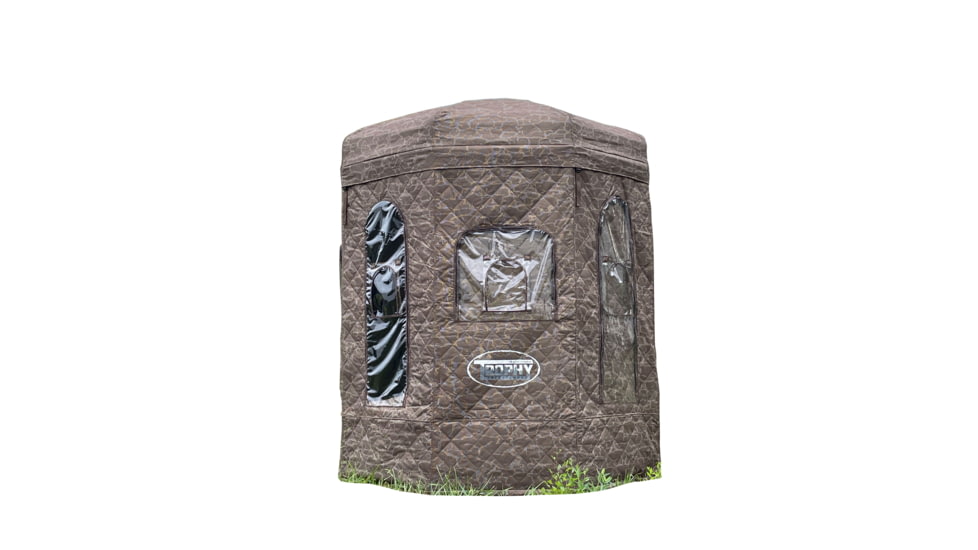 Trophy Treestands Dlux Blind, Trophy Bark Pattern - Brown, 7ft, TT818