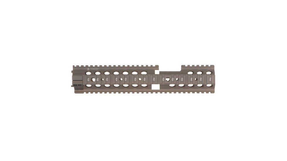 Troy 12 in. Carbine Extended Modular Rail Forend for Carbine with fixed front sight - Flat Dark Earth