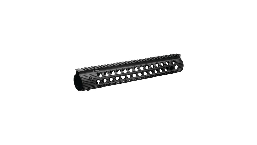 Troy Alpha Rail AR-15 Free Float Modular Handguard, No Sight, 13in, Black, NSN - 1005-01-621-9175, STRX-AL1-13BT-01