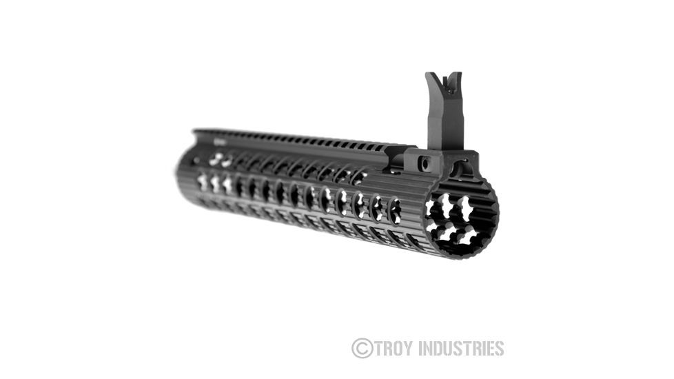 Troy 13.8in Alpha Rail W/ Sight, Black, NSN - 1005-01-621-9173, STRX-AL1-13BT-00