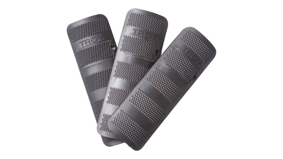 Troy 4.4in Battle Rail Covers 3-Pack - Black SCOV-BRC-34BT-00