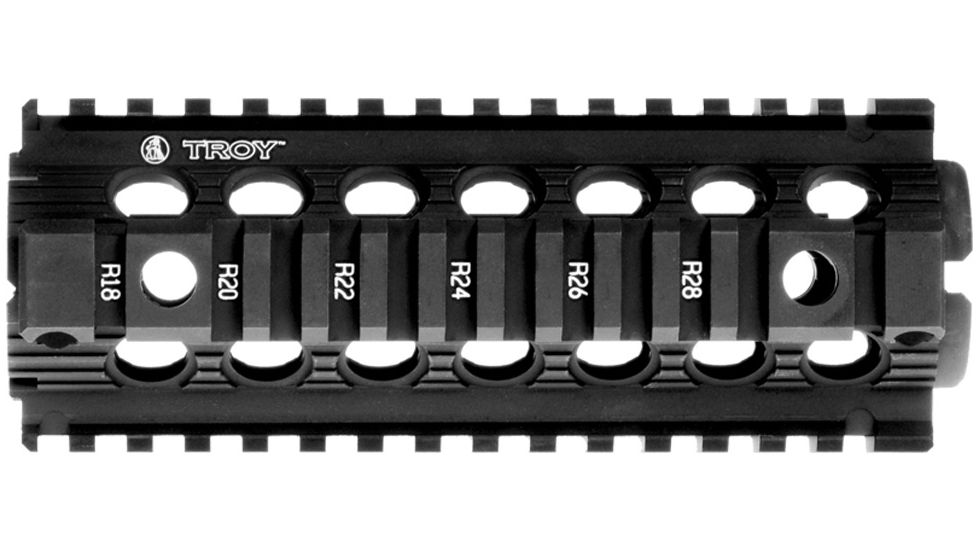 Troy 7 in. Modular Rail Forend Drop in for M4/M16/AR15 Carbines, Black, NSN - 1005-01-644-6293, SRAI-MRF-D7BT-00