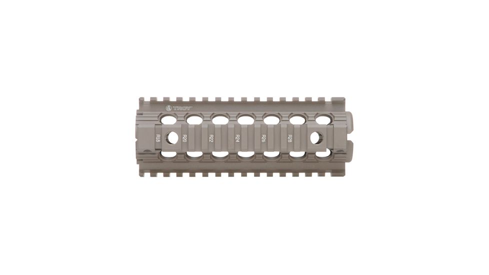 Troy 7 in. Modular Rail Forend Drop in for M4/M16/AR15 Carbines - Flat Dark Earth