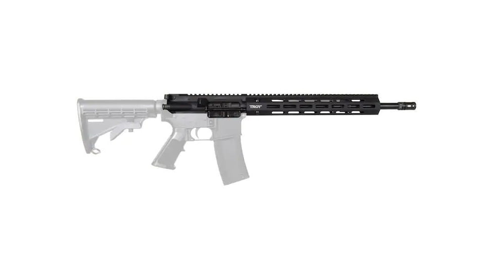 Troy AR-15 A3 Upper Receiver Assembly 223 Wylde, 14.5in Barrel w/ 12.5in SOCC-Series Handguard, Black, Mid-Length, SUPG-A3S-14BT-00